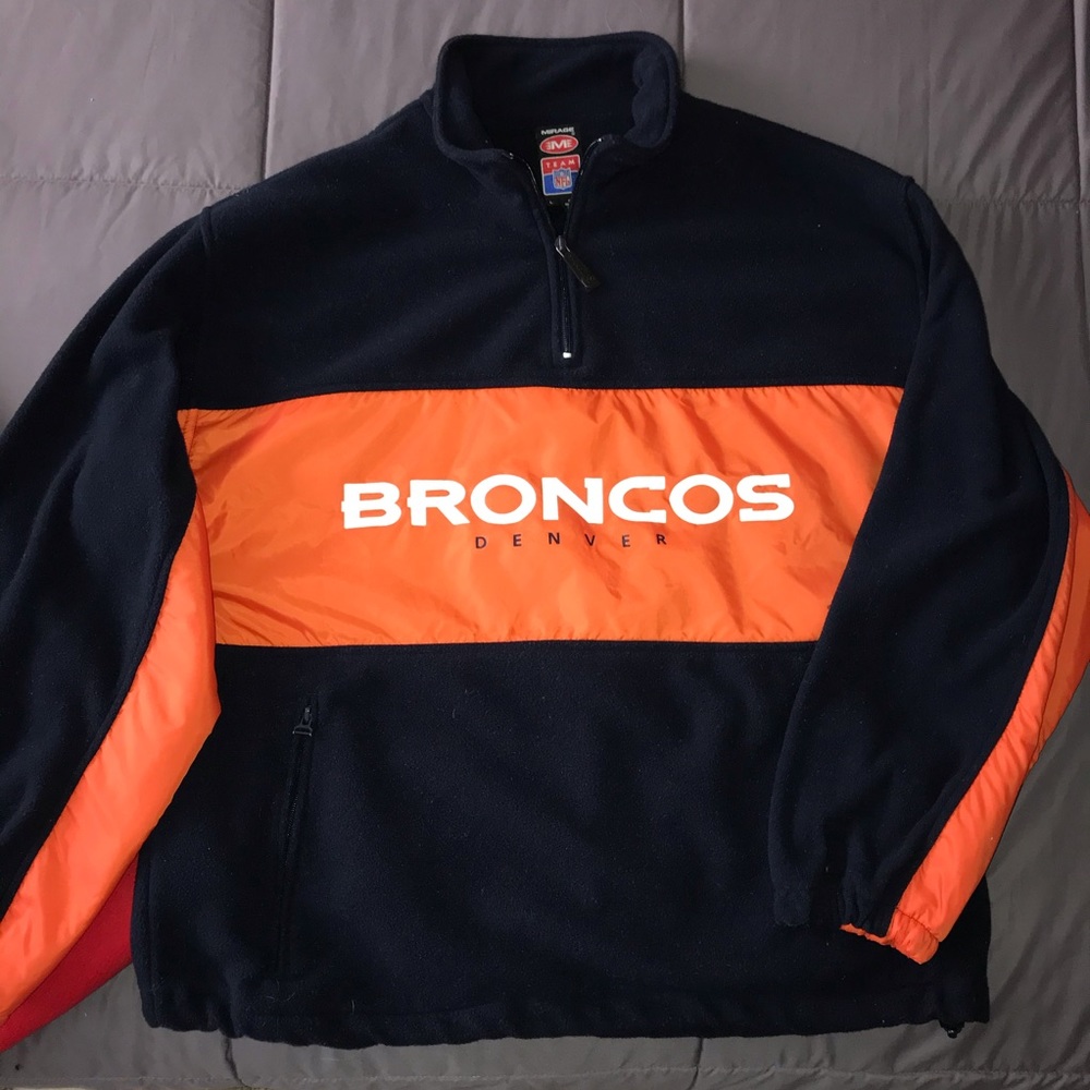 Denver Broncos Fleece Pull-Over - LG